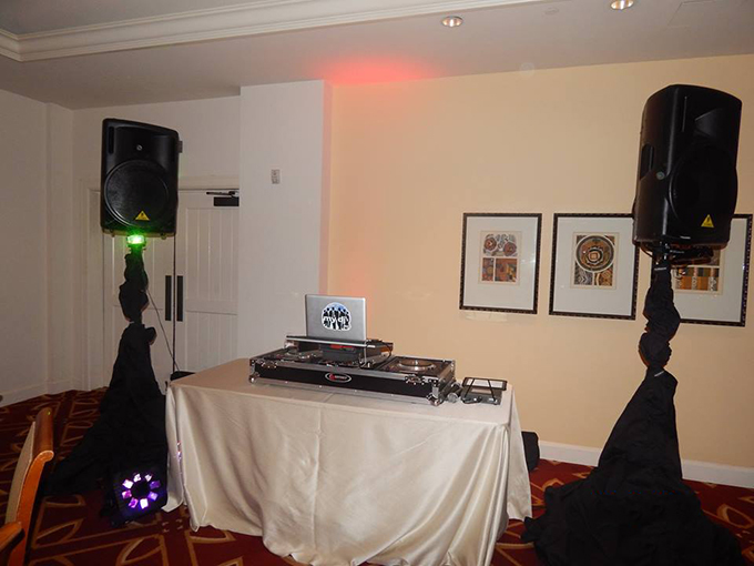 MY DJs Wedding Reception Set up