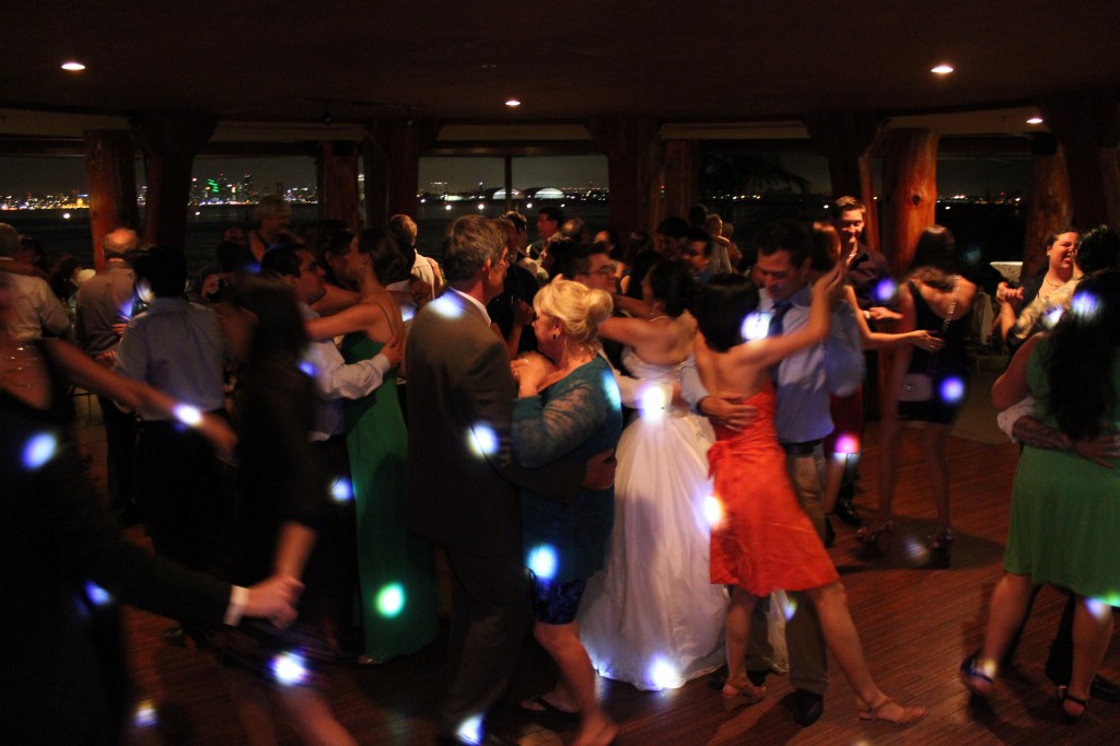 MY DJs Dance Floor at Bali Hai Wedding Reception