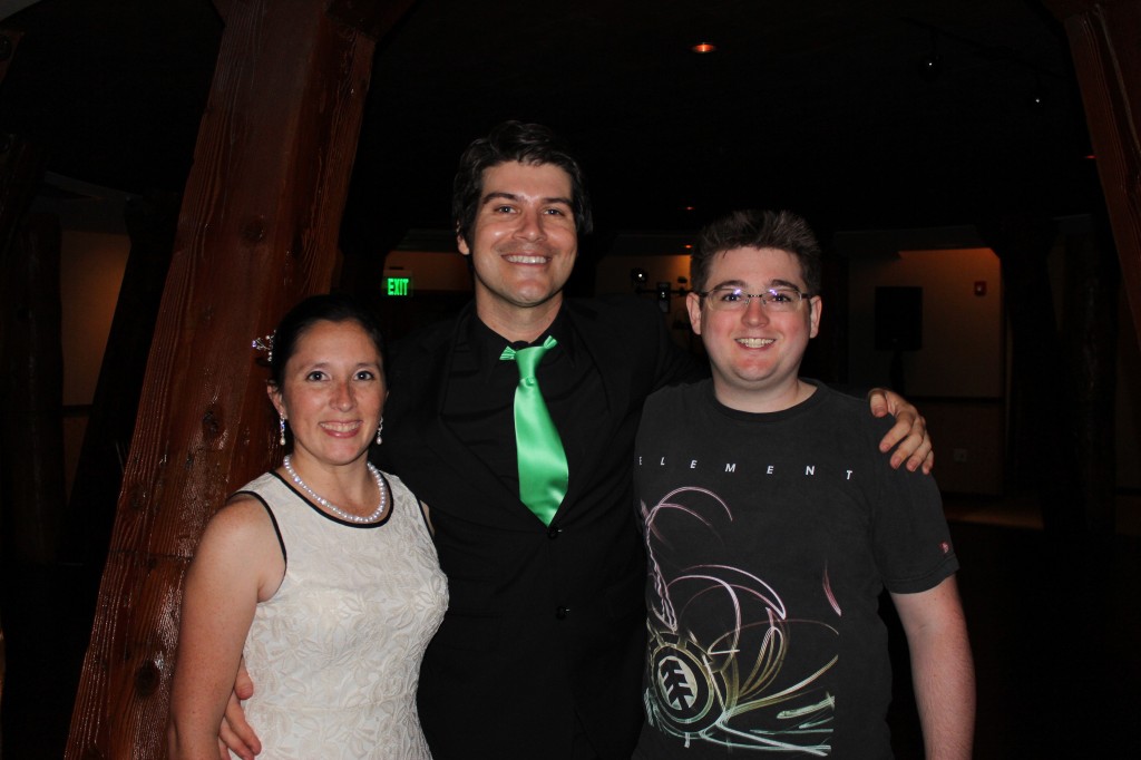 MY DJs Josh Duncan with Bride and Groom at Bali Hai Wedding Reception