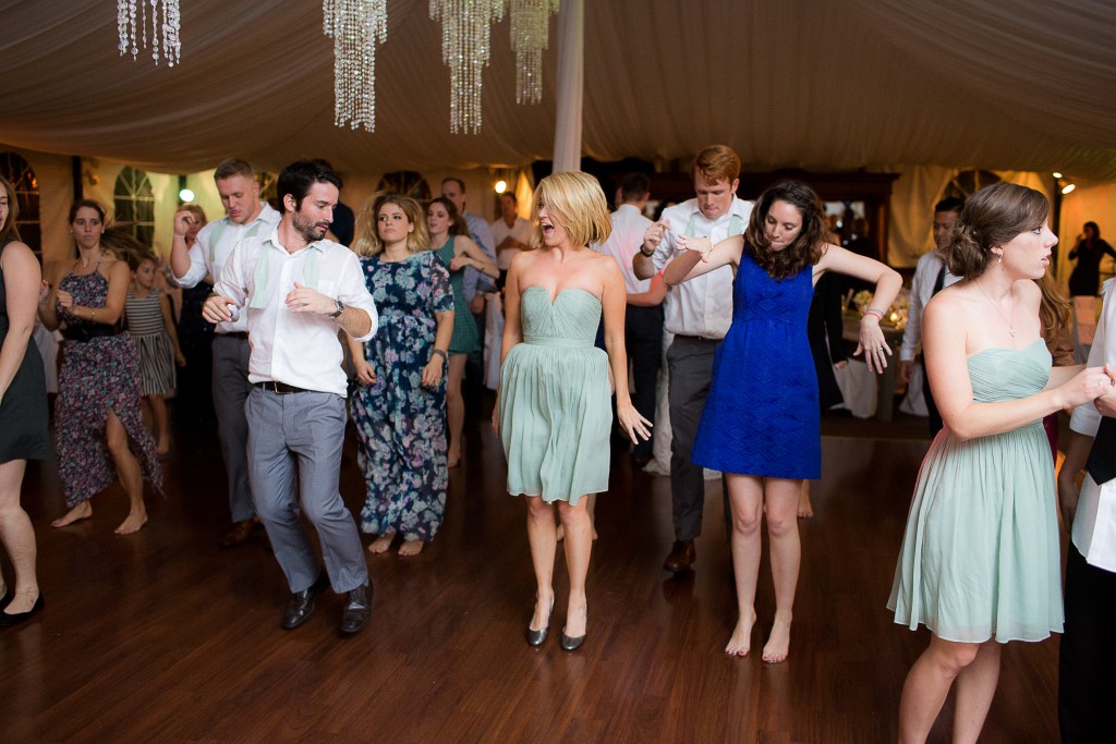 MY DJs Line Dance Instruction at Green Gables Wedding Reception