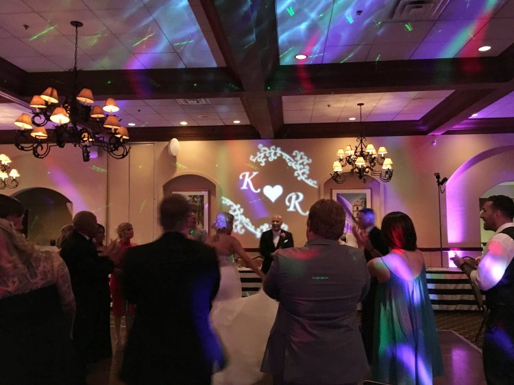 monogram, dance floor lighting