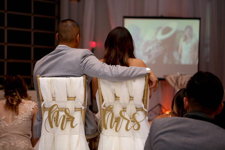 wedding projector slide show