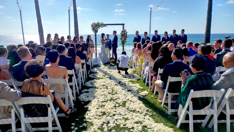 seaside wedding ceremony