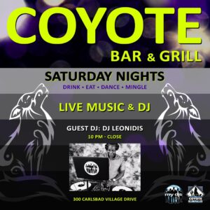 Coyote DJ Saturday Flyer