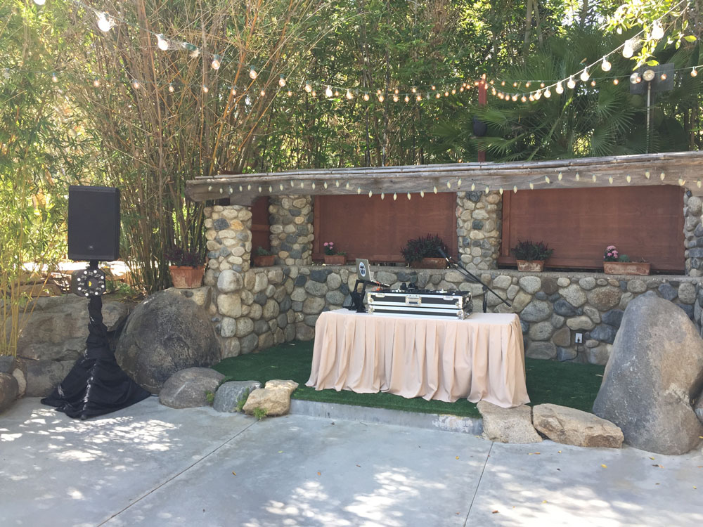 my djs professional wedding set up